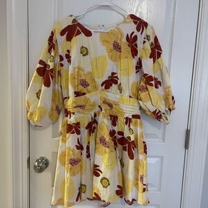 Sabo Skirt Quarter Sleeve Floral Dress